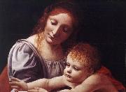 BOLTRAFFIO, Giovanni Antonio The Virgin and Child (detail) oil painting artist